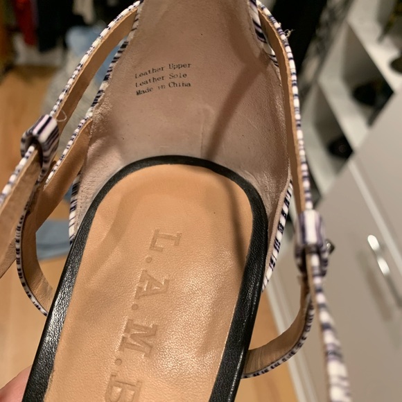 Black and white L.A.MB. 4” Heels - Picture 7 of 10